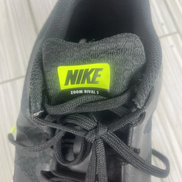 Nike Racing Sprint Track Shoes Spikes Black White Neon 11 - Picture 11 of 11